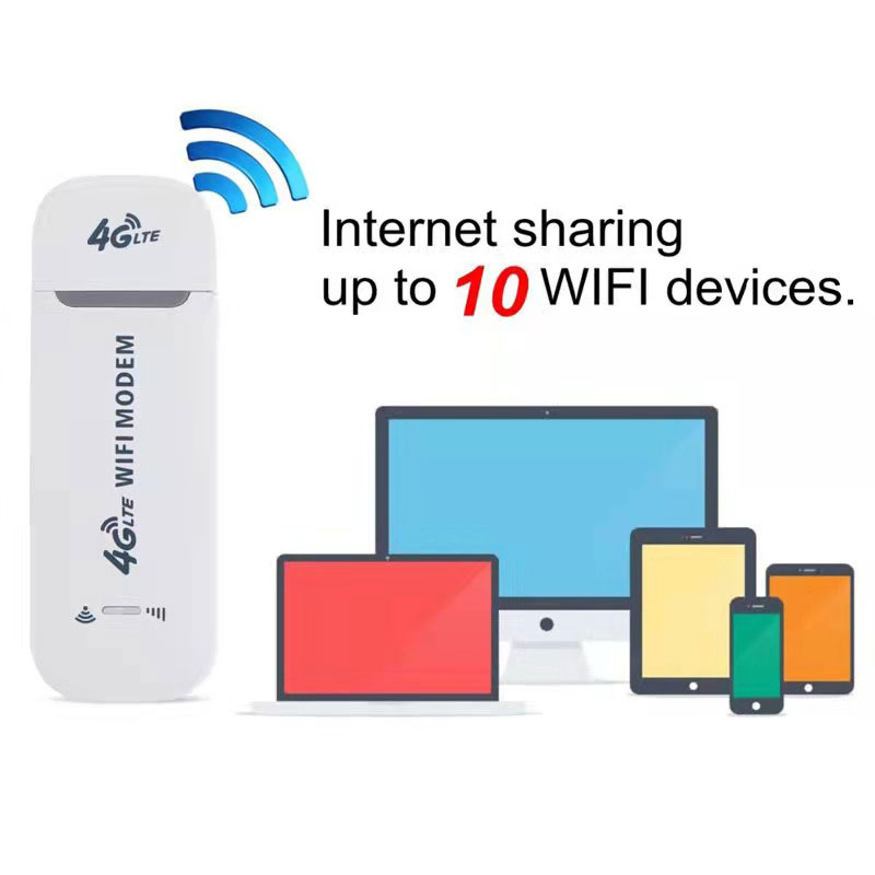 Getspeed F26L 4G LTE USB Modem Dongle Router with WiFi Hotspot, 4G Modem Wireless WiFi Hotspot Router Dongle with SIM Card Slot Unlocked