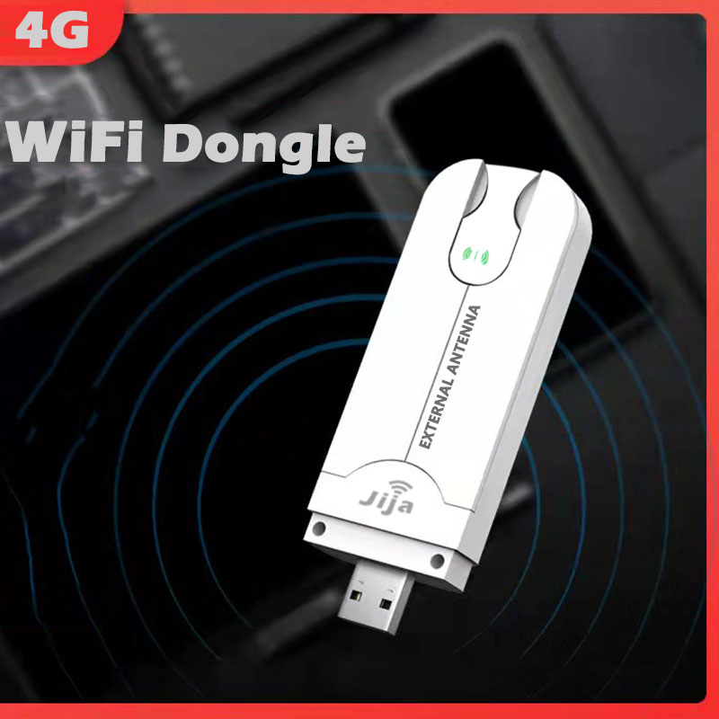 Getspeed F27 4G LTE USB WiFi Modem Dongle with SIM Card Slot, Mobile Portable WiFi Router Hotspot, Up to 10 Connection Devices, Plug and Play High Speed for Phone Computers Tablet, with Foldable external Antenna