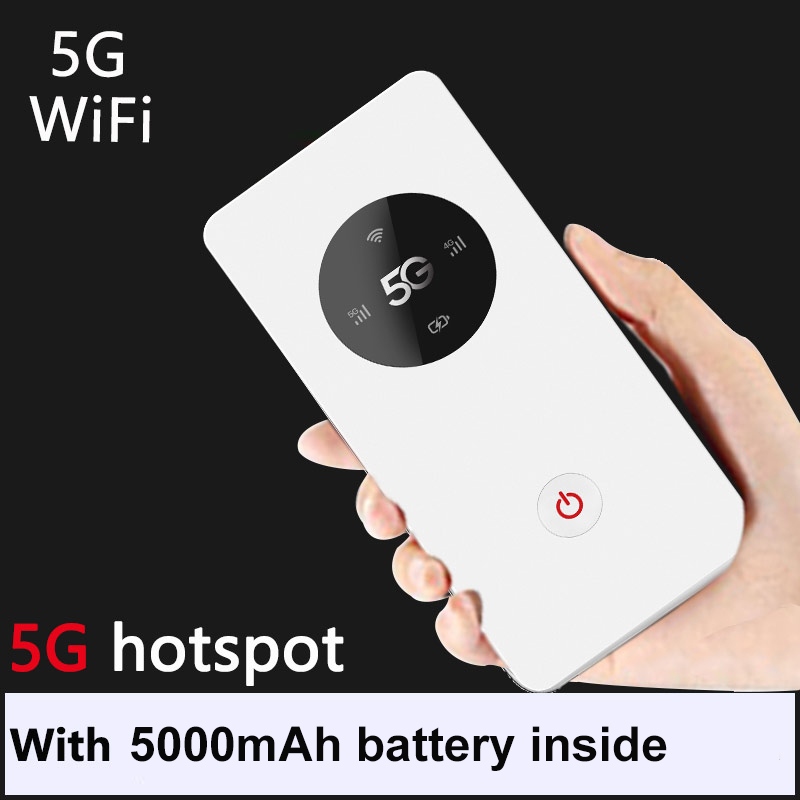 Getspeed M1 New 5G NR SA NSA Mobile Hotspot, 5G Router with Sim Card Slot, 5G Modem, Portable WiFi Device for Travel, Unlocked with 5000mAh Battery Inside