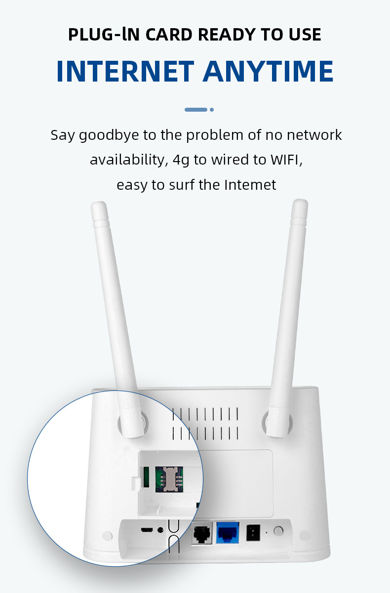 Getspeed P11 4G LTE Modem Router with Sim Card Slot, Unlocked 4G Wi-Fi Hotspot Wireless Router Up to 32 Users, support Voice Calling