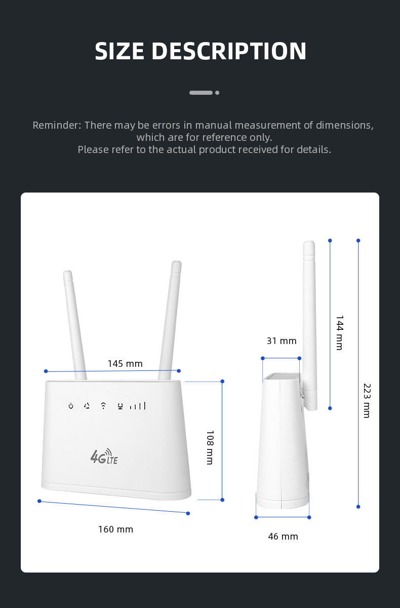 Getspeed P11 4G LTE Modem Router with Sim Card Slot, Unlocked 4G Wi-Fi Hotspot Wireless Router Up to 32 Users, support Voice Calling