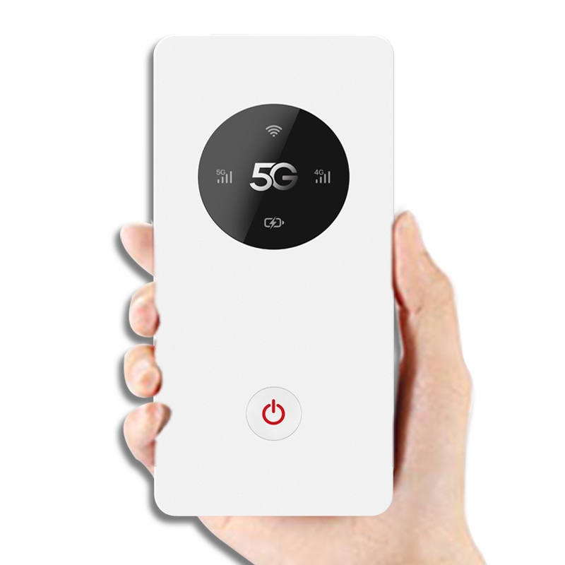 New 5G NR SA NSA Mobile Hotspot, 5G 5000mAh Battery Portable Router with Sim Card Slot-M1